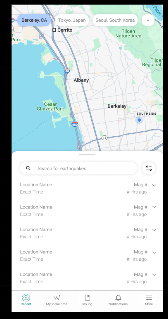 Option A — the team's refined, map-first landing page